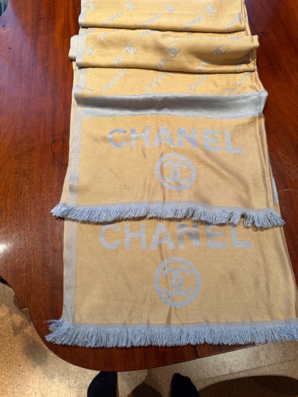 Chanel silk scarf/shawl